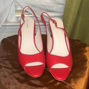 Red Cole Haan Pumps